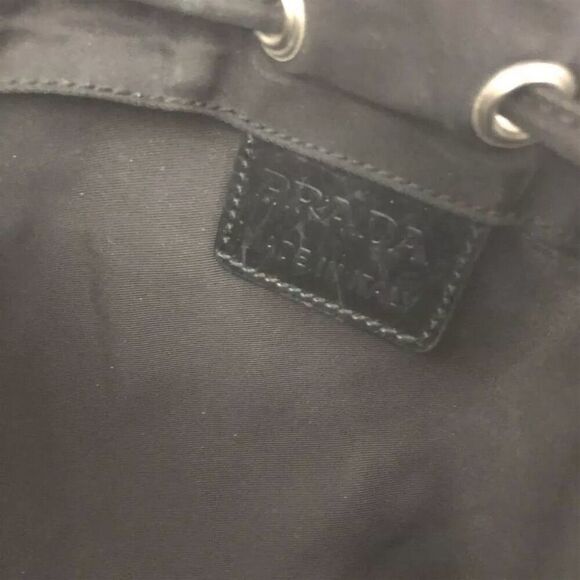 Prada Black Nylon Drawstring Pouch with Logo - Picture 8 of 8